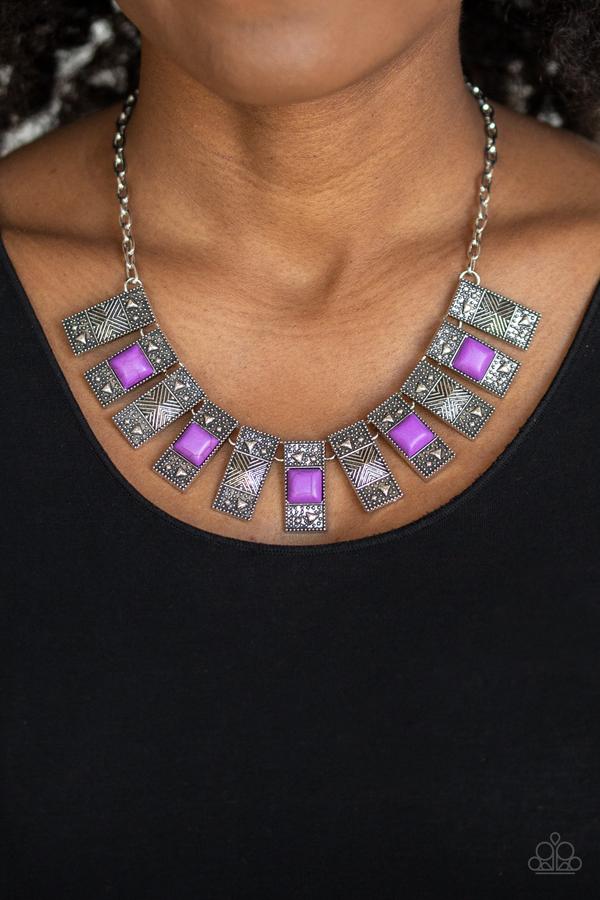 The Main Contender Purple Necklace ~ Paparazzi Accessories