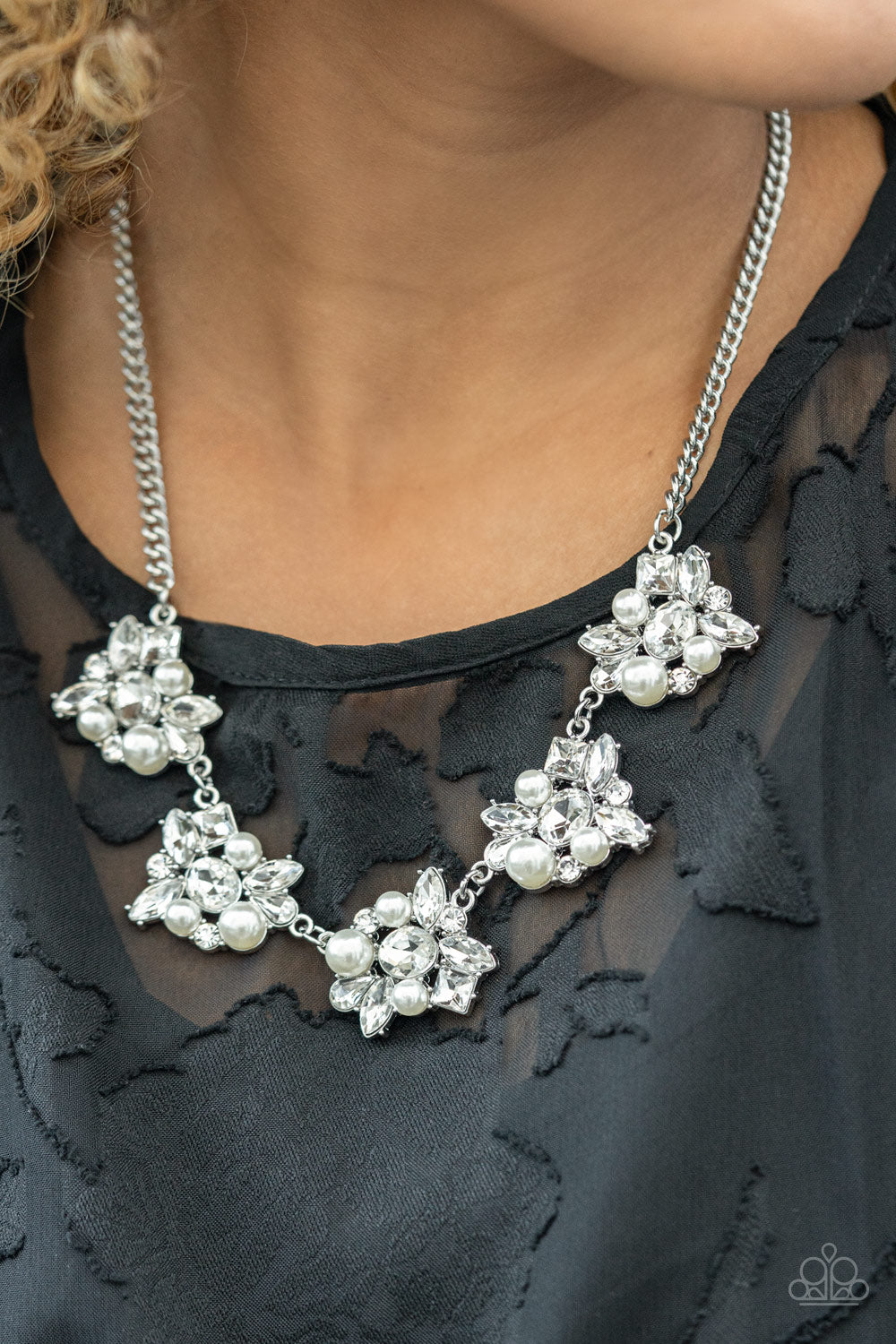 HEIRESS of Them All White Necklace ~ Paparazzi Accessories