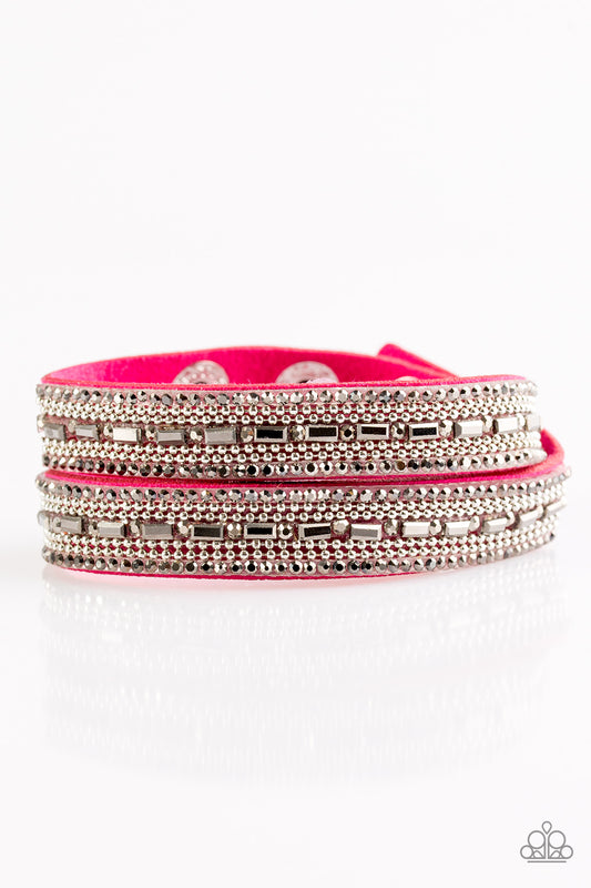 Shimmer and Sass Pink Bracelet ~ Paparazzi Accessories