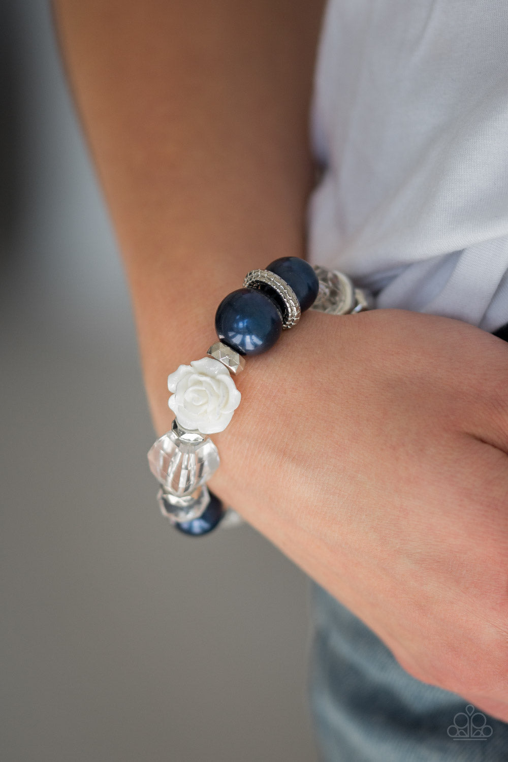 Here I Am Blue Bracelet ~ Paparazzi Accessories