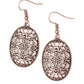 Wistfully Whimsical Copper Earrings ~ Paparazzi Accessories