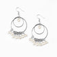 New York Attraction White Earrings ~ Paparazzi Accessories