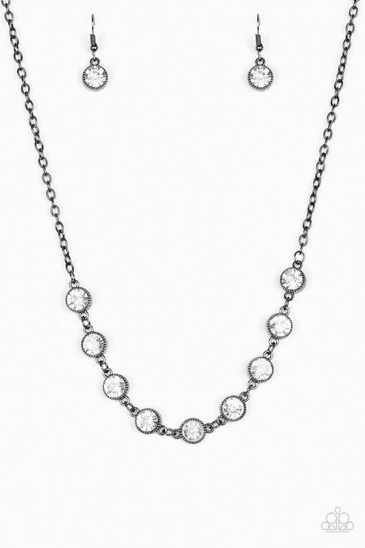 Starlit Socials Black Necklace - Paparazzi Accessories