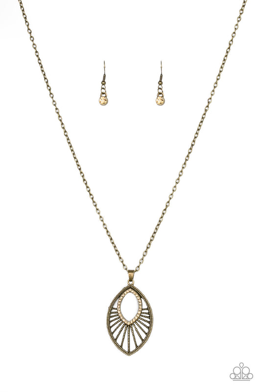 Court Couture Brass Necklace - Paparazzi Accessories