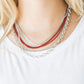 Intensely Industrial Red Necklace ~ Paparazzi Accessories