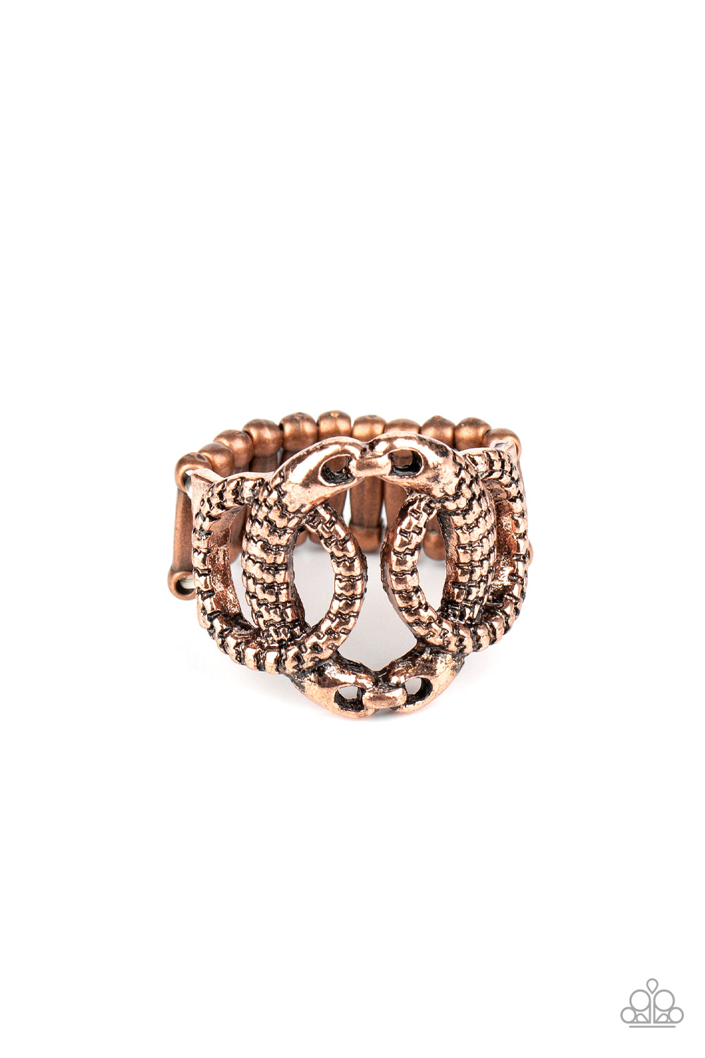 TRIO de Janeiro Copper Ring - Paparazzi Accessories