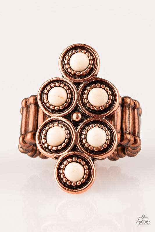 River Rock Rhythm Copper Ring ~ Paparazzi Accessories