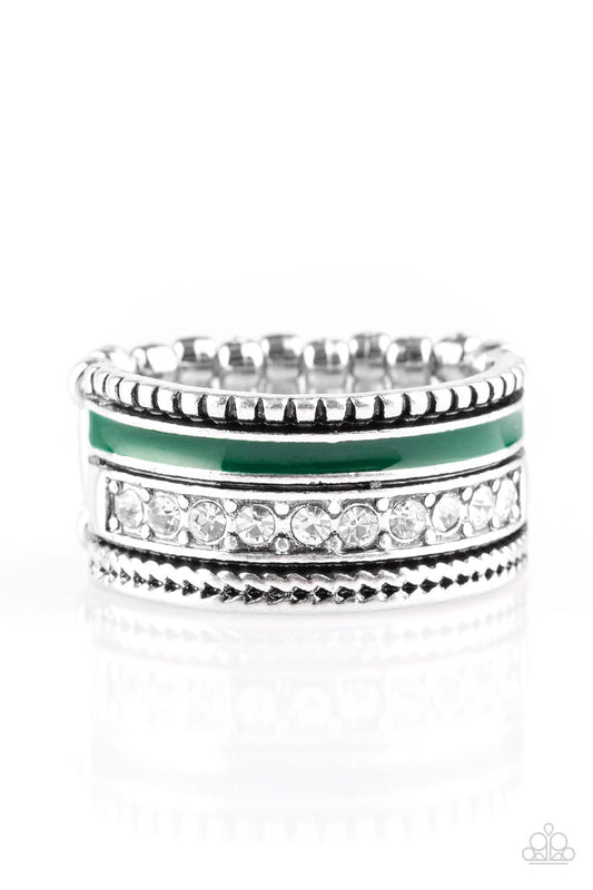 Rich Rogue Green Ring - Paparazzi Accessories