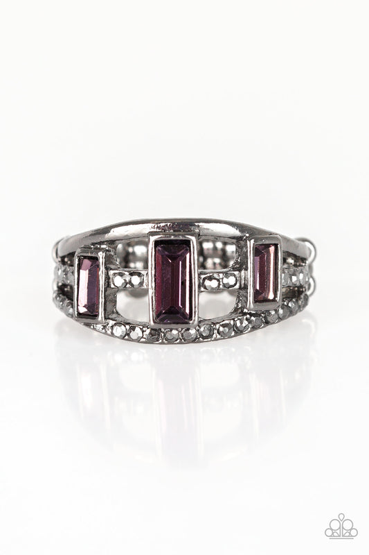 Noble Nova Purple Ring - Paparazzi Accessories