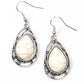 Abstract Anthropology White Earrings ~ Paparazzi Accessories