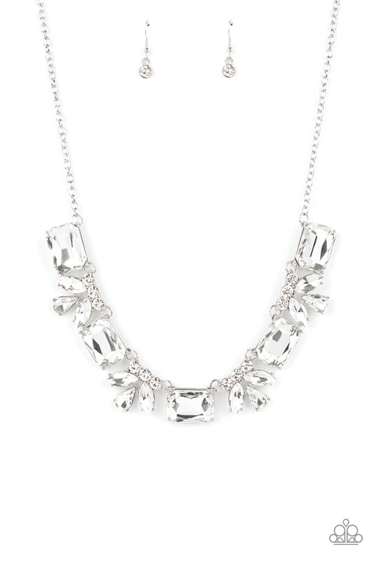 Long Live Sparkle White Necklace ~ Paparazzi Accessories