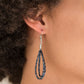 Knotted Knockout Blue Necklace-Paparazzi Accessories