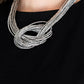 Knotted Knockout Silver Necklace ~ Paparazzi Accessories