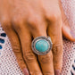 Geo Glyphs Blue Ring ~ Paparazzi Accessories