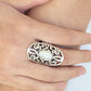 GLEAM Big White Ring ~ Paparazzi Accessories