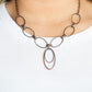 All OVAL Town Copper Necklace ~ Paparazzi Accessories