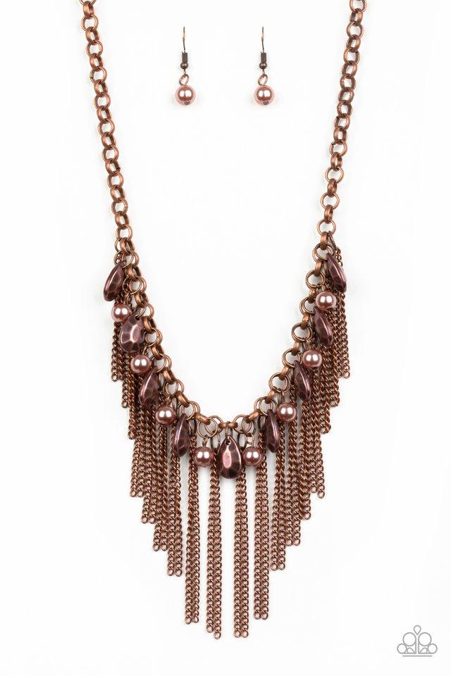 Industrial Intensity Copper Necklace - Paparazzi Accessories