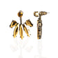 Stunningly Striking Brass Post Earrings ~ Paparazzi Accessories