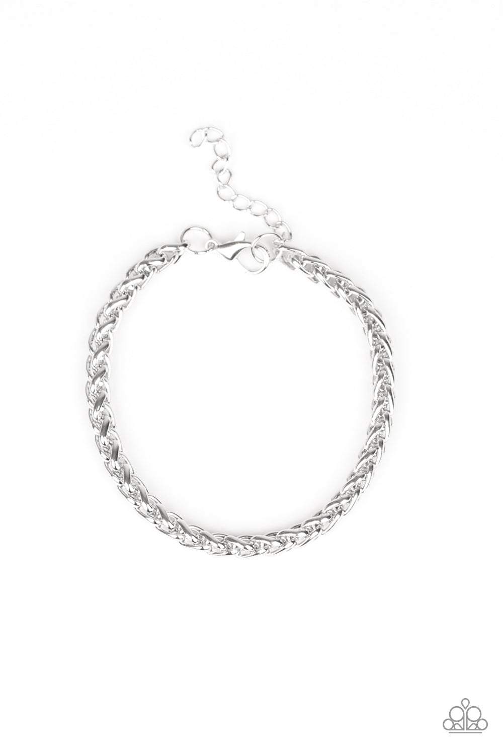 Knocked It Out Of The Park Silver Urban Bracelet - Paparazzi Accessories