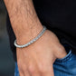 Knocked It Out Of The Park Silver Urban Bracelet - Paparazzi Accessories