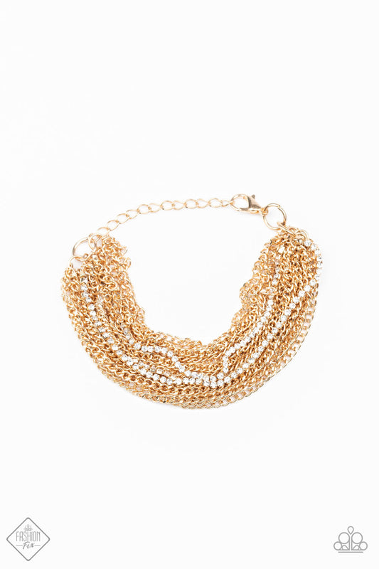 Pour Me Another Gold Bracelet ~ Paparazzi Accessories