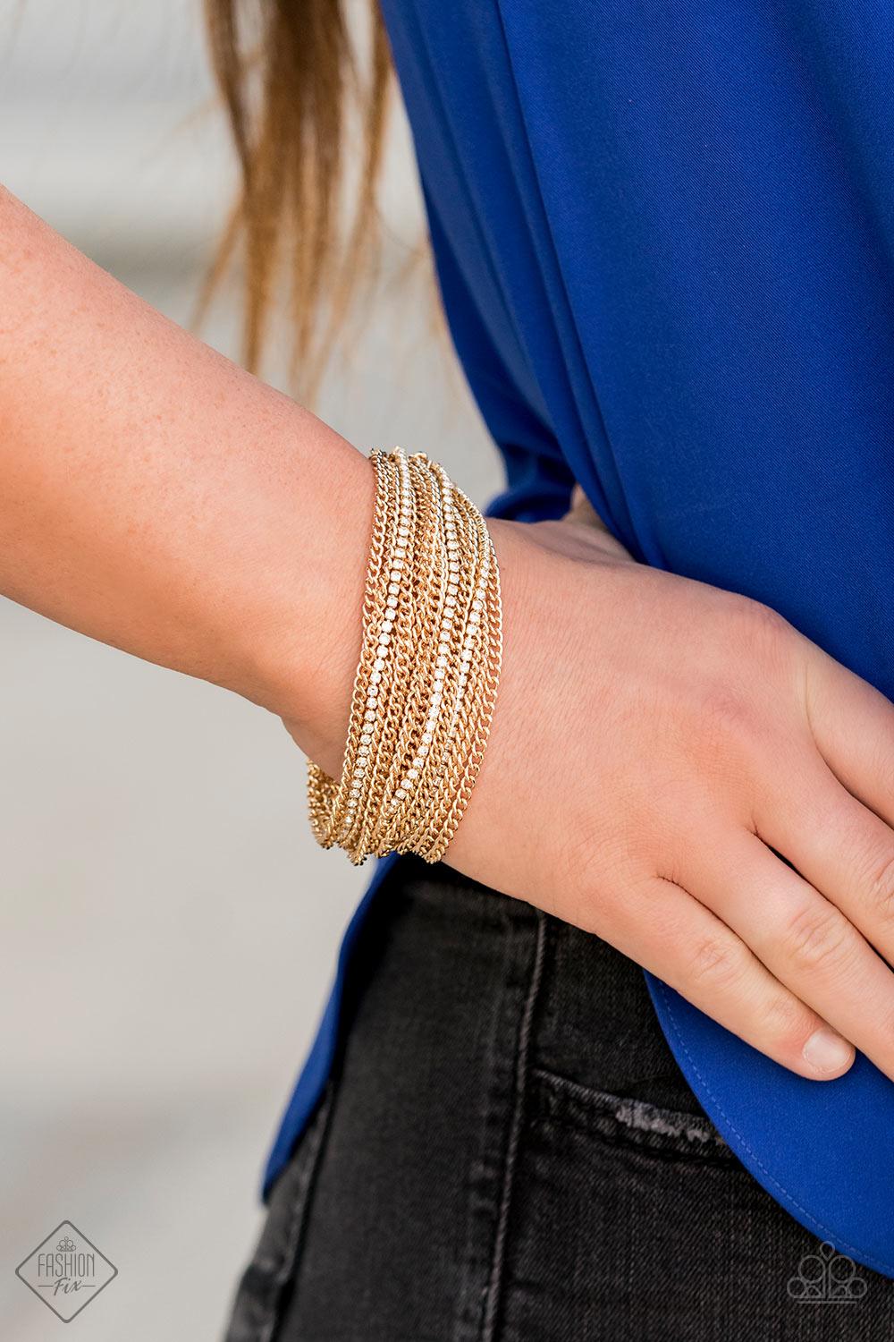 Pour Me Another Gold Bracelet ~ Paparazzi Accessories