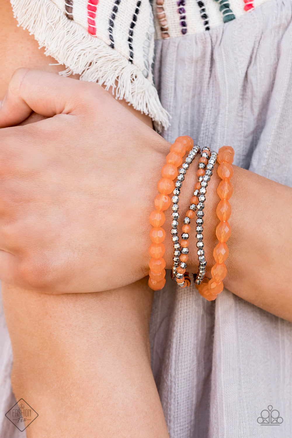 Sugary Sweet Orange Bracelet ~ Paparazzi Accessories