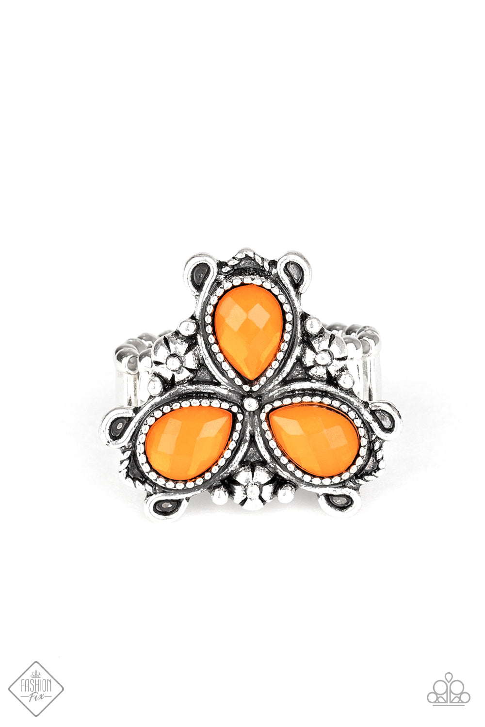 Ambrosial Garden Orange Ring ~ Paparazzi Accessories