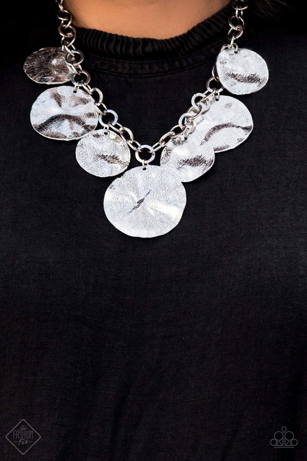 Barely Scratched The Surface Silver Necklace ~ Paparazzi Accessories