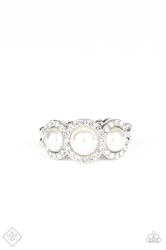 Shut The Front DIOR! White Ring ~ Paparazzi Accessories