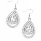 So The Story GLOWS White Earrings ~ Paparazzi Accessories