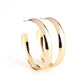 Kick 'Em To The CURVE Gold Hoop Earring - Paparazzi Accessories