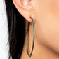 Curved Couture Brass Hoop Earring - Paparazzi Accessories