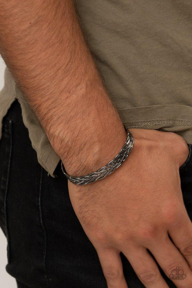 Magnetic Maven Black Urban Bracelet - Paparazzi Accessories