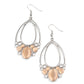 Look Into The Crystal Ball Orange Earring ~ Paparazzi Accessories