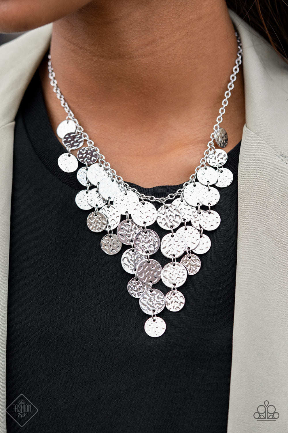 Spotlight Ready Silver Necklace ~ Paparazzi Accessories