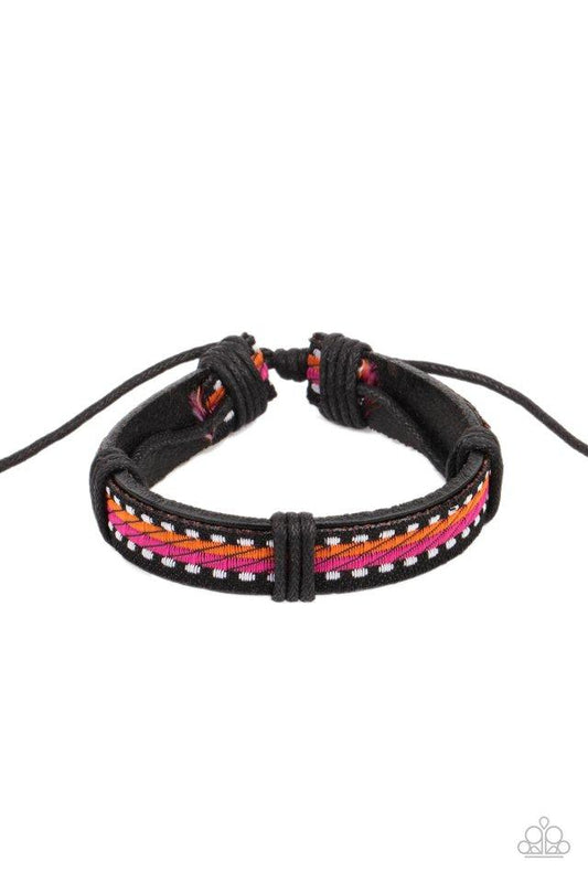 Forging a Trail Orange Urban Bracelet - Paparazzi Accessories