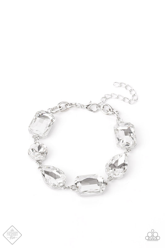 Cosmic Treasure Chest White Bracelet - Paparazzi Accessories