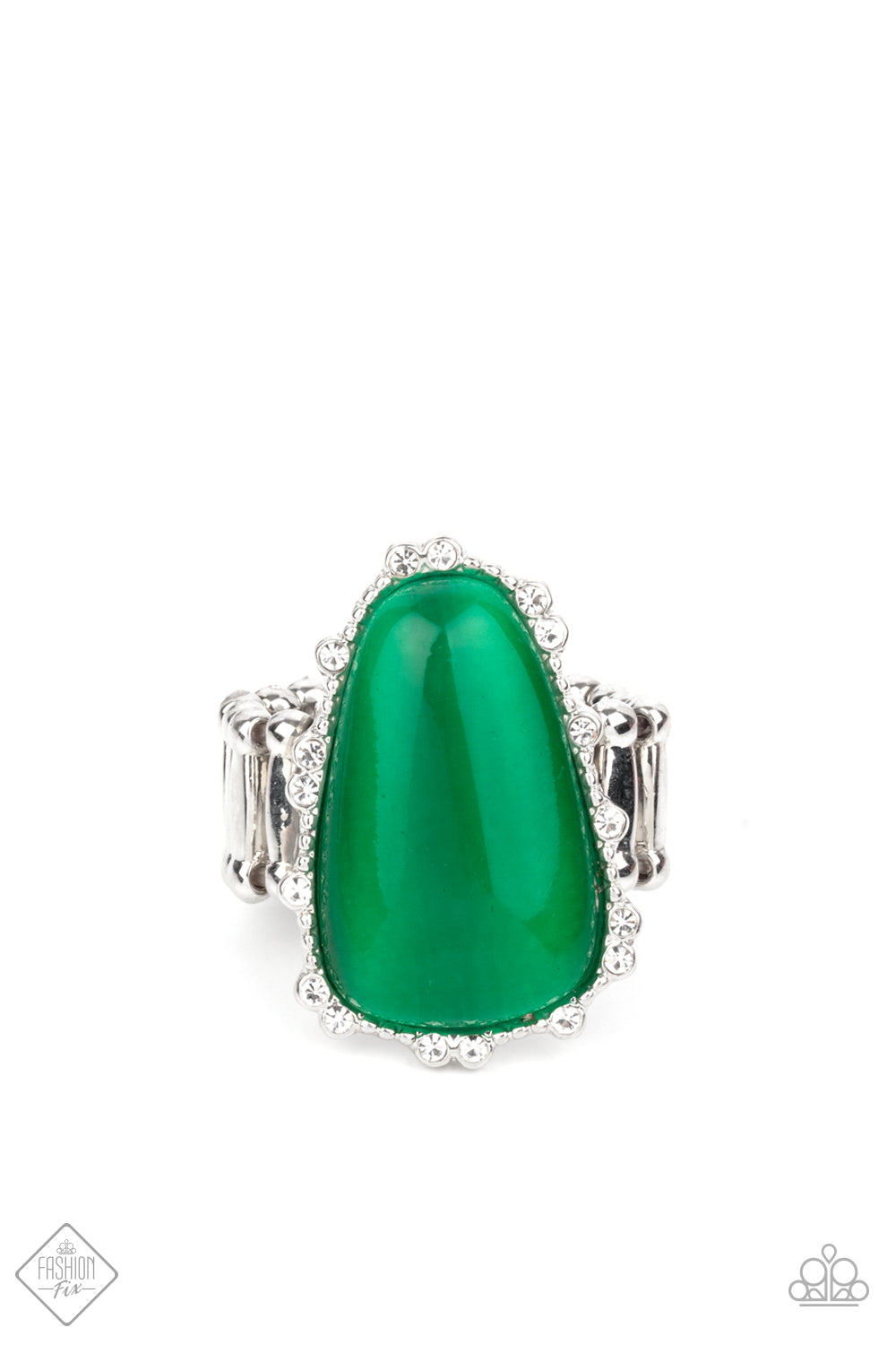 Newport Nouveau Green Ring - Paparazzi Accessories