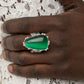 Newport Nouveau Green Ring - Paparazzi Accessories