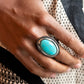 Canyon Sanctuary Blue Ring - Paparazzi Accessories