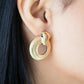 Industrial Innovator Gold Clip-On Earring - Paparazzi Accessories