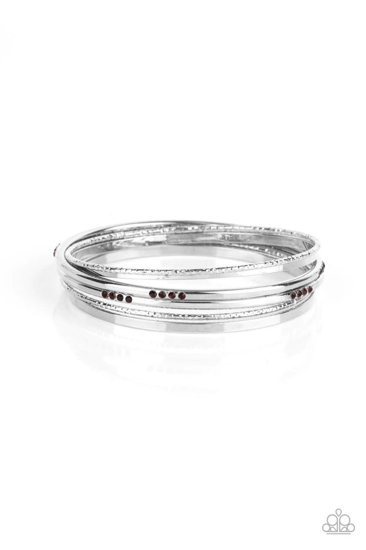 Lock, STACK, and Barrel Purple Bracelet - Paparazzi Accessories