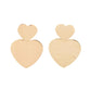 Heart-Racing Refinement Gold Post Earring - Paparazzi Accessories
