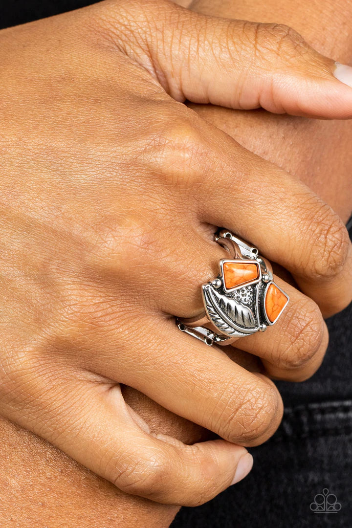 Make the NEST of It Orange Ring - Paparazzi Accessories