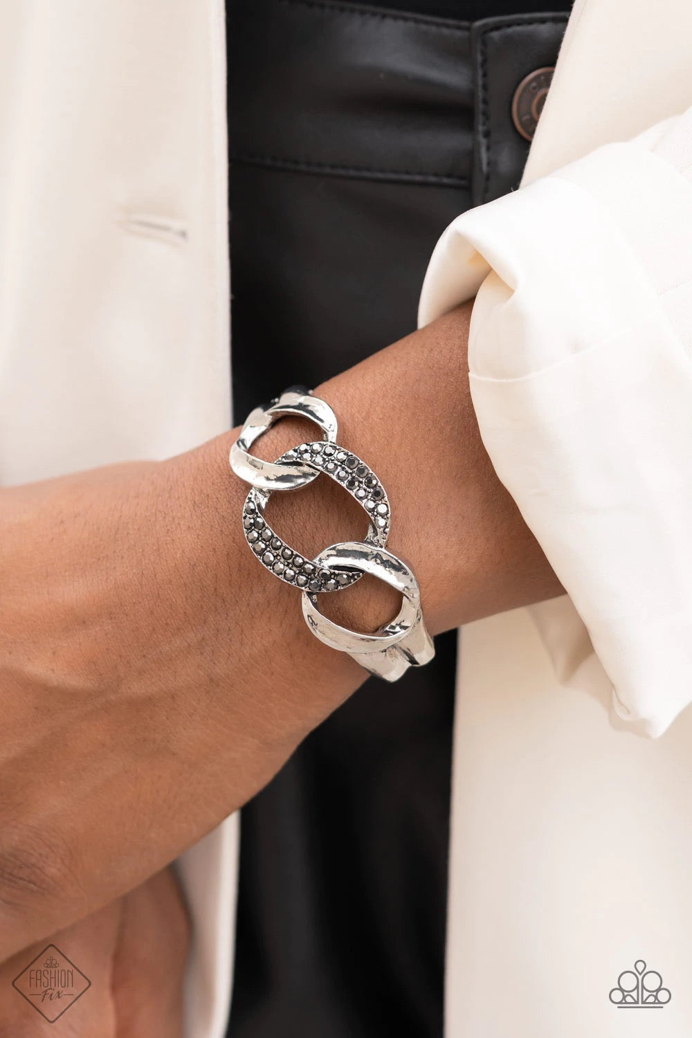 BOMBSHELL Squad Silver Bracelet - Paparazzi Accessories