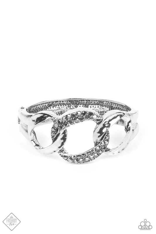 BOMBSHELL Squad Silver Bracelet - Paparazzi Accessories