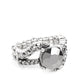 Blockbuster Boom Silver Ring - Paparazzi Accessories