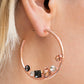 Attractive Allure Rose Gold Hoop Earring - Paparazzi Accessories