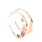 Attractive Allure Rose Gold Hoop Earring - Paparazzi Accessories